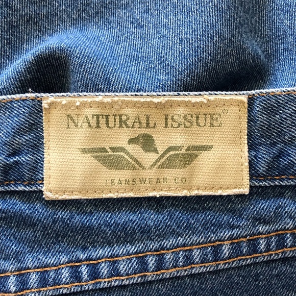 Natural Issue Denim Men Jeans Size 44x32 Workwear Straight Leg Casual - Picture 9 of 12